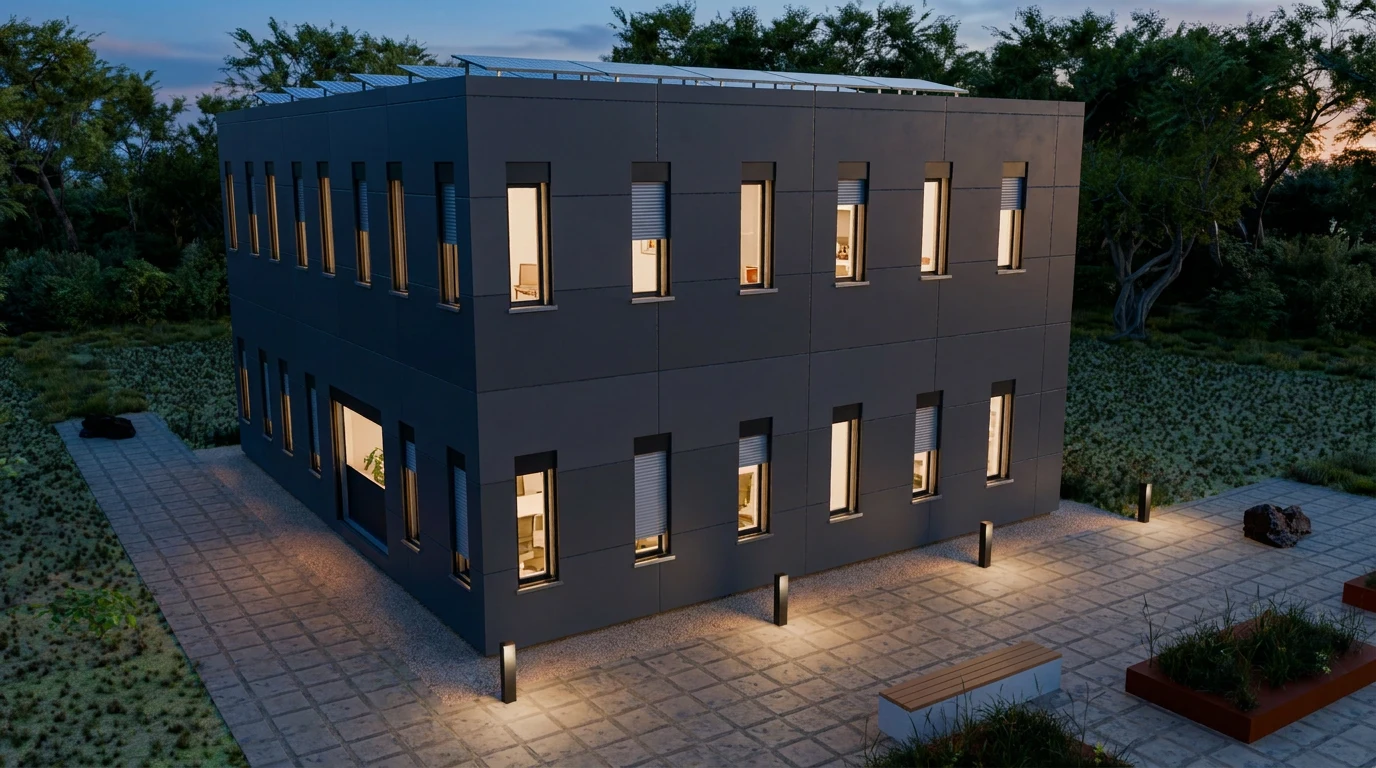 Büro – Faserzement anthrazit