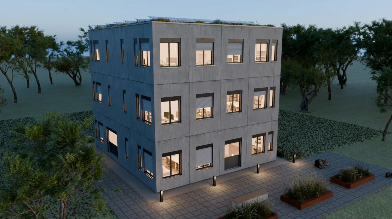 Mehrfamilienhaus – Lärche vergraut