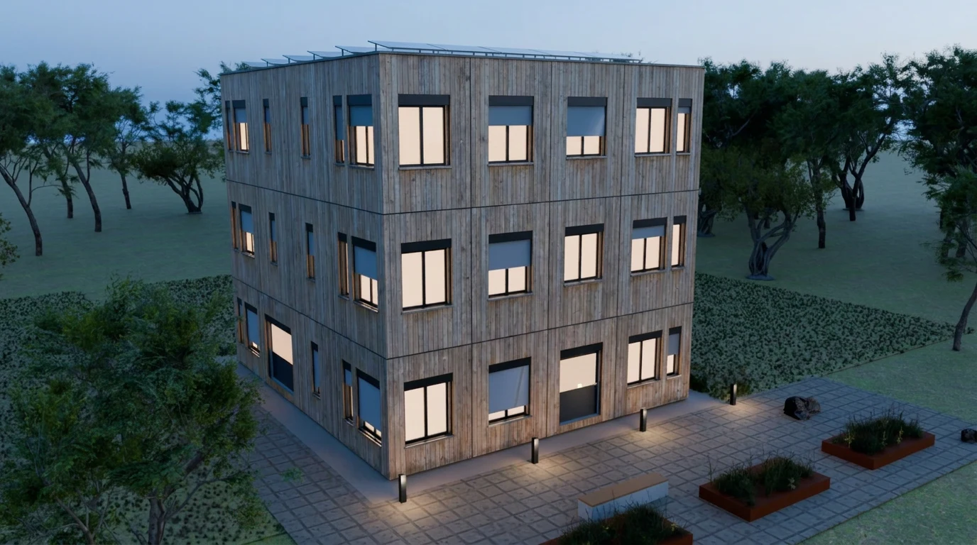 Mehrfamilienhaus – Lärche natur